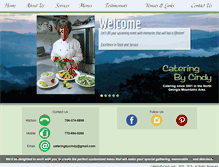 Tablet Screenshot of cateringbycindy.com
